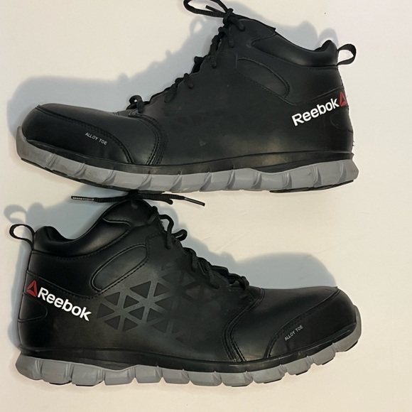 Reebok Sublite Cushion Work - RB4142 Men's Athletic Mid Cut - Black - Picture 15 of 16